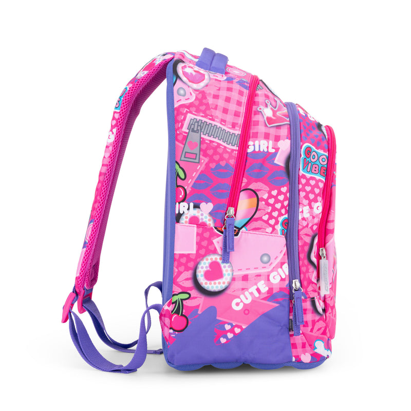 Zaino Organizzato Comix Wave Pins Girl