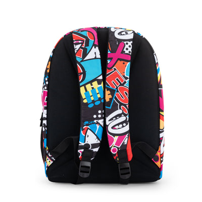 Zaino Organizzato Comix Wave Street Word