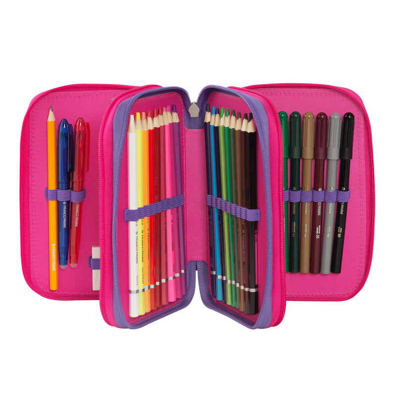 Astuccio 3 Zip Comix Wave Pins Girl