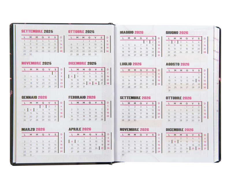 Diario 16 Mesi 25/26 Medium Anna Pepe Black