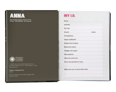 Diario 16 Mesi 25/26 Medium Anna Pepe Pink