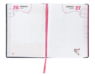 Diario 16 Mesi 25/26 Medium Anna Pepe Pink