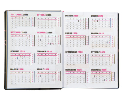 Diario 16 Mesi 25/26 Medium Anna Pepe Pink