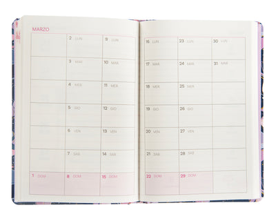 Agenda Settimanale 13 Mesi Turnowsky Dark Flowers