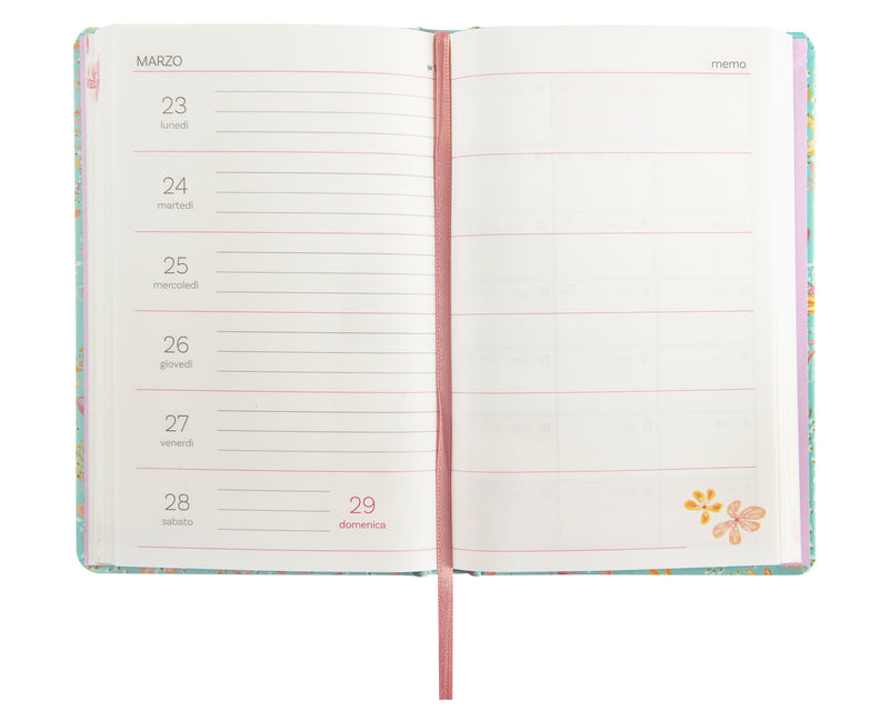 Agenda Settimanale 13 Mesi Turnowsky Summer Flowers