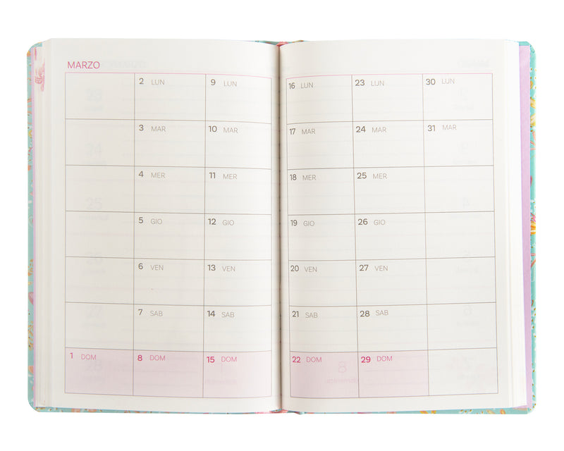 Agenda Settimanale 13 Mesi Turnowsky Summer Flowers