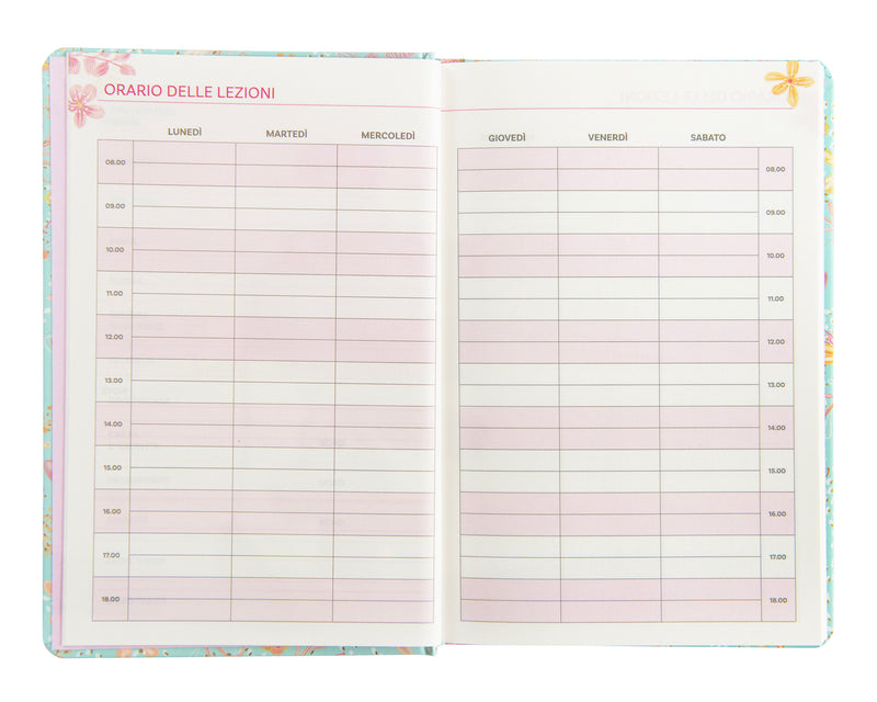 Agenda Settimanale 13 Mesi Turnowsky Summer Flowers