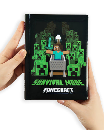 Diario 12 Mesi 25/26 Standard Non Datato Pixel Minecraft Black
