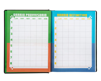 Diario 12 Mesi 25/26 Standard Non Datato Pixel Minecraft Black