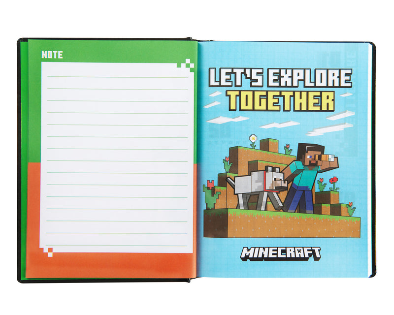 Diario 12 Mesi 25/26 Standard Non Datato Pixel Minecraft Black