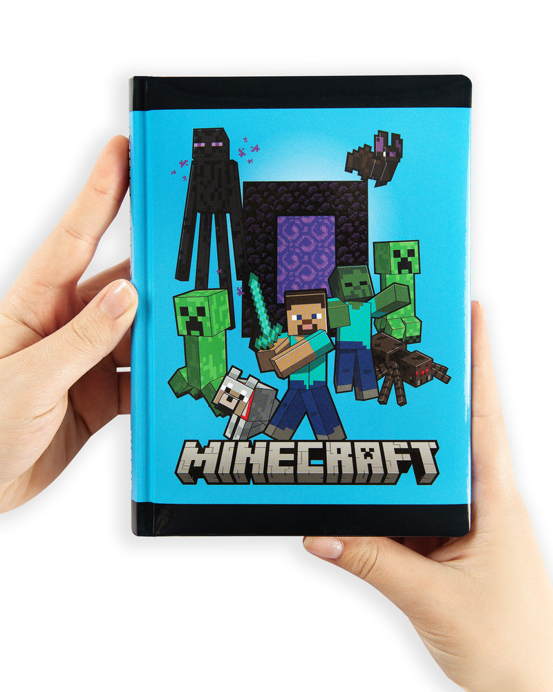 Diario 12 Mesi 25/26 Standard Non Datato Pixel Minecraft Blu