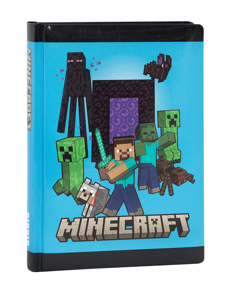 Diario 12 Mesi 25/26 Standard Non Datato Pixel Minecraft Blu