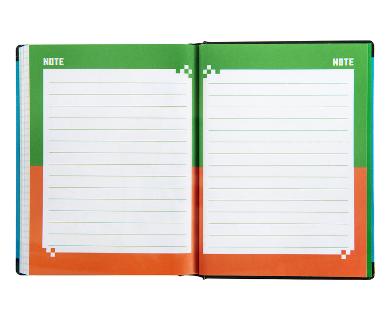 Diario 12 Mesi 25/26 Standard Non Datato Pixel Minecraft Blu