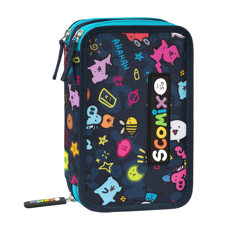 Astuccio 3 Zip Allover Scomix