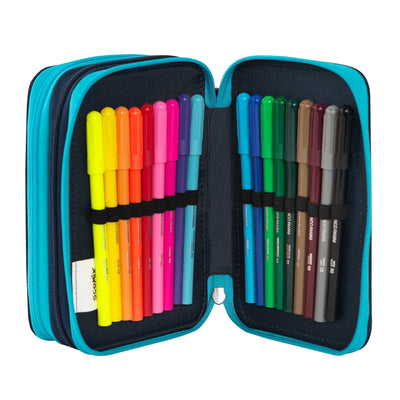 Astuccio 3 Zip Allover Scomix
