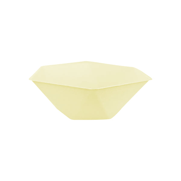 Piatto Fondo Biocompostabile Esagonale Giallo 16 x 14 cm - 6 pezzi