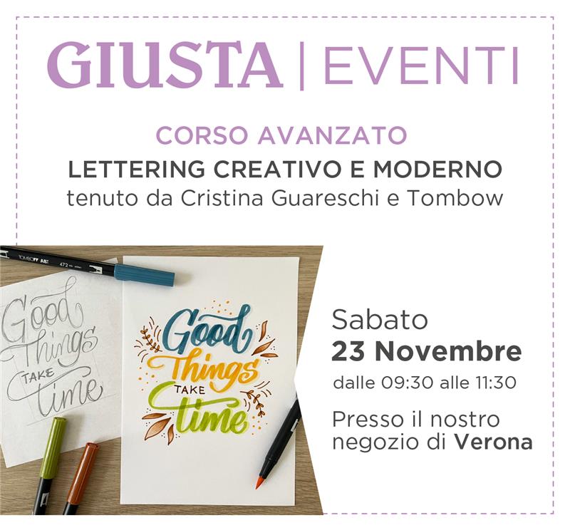 Lettering creativo e Calligrafia Moderna con Tombow avanzato</br><span style="color: 