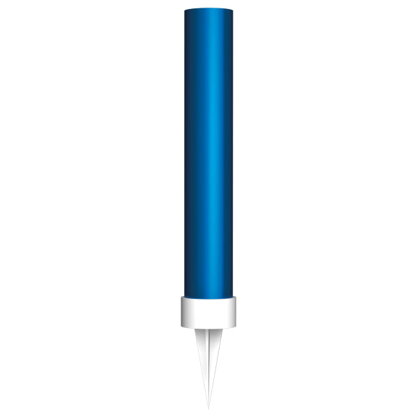 Candela Fontana Blu 9,5 cm - 2 pezzi