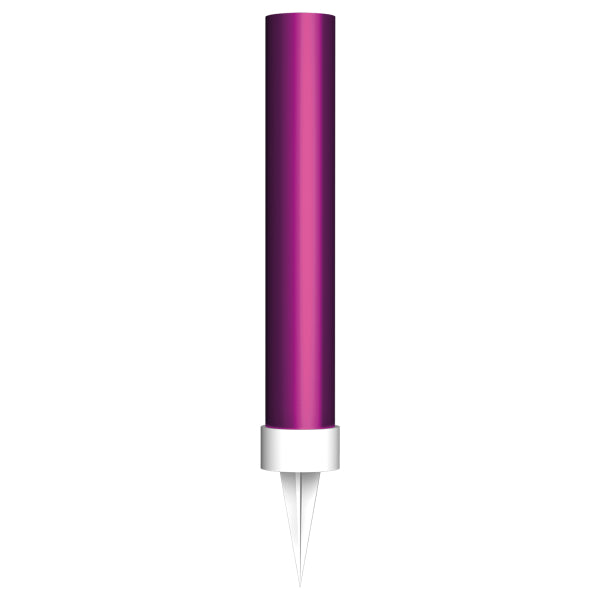 Candela Fontana Rosa 9,5 cm - 2 pezzi