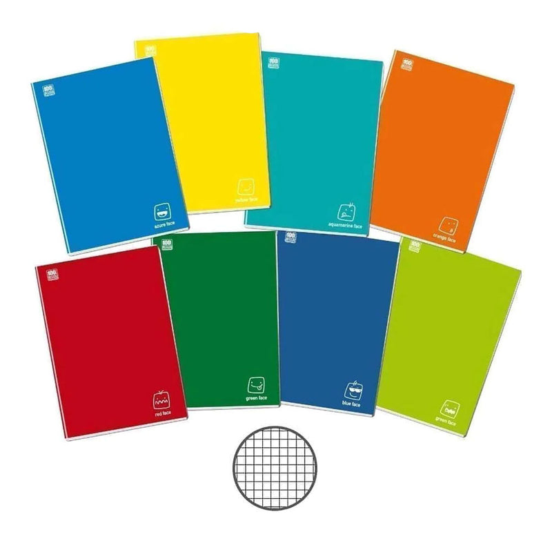Quaderno Maxi A4 Colorface 100 gr 4 mm - 10 pezzi