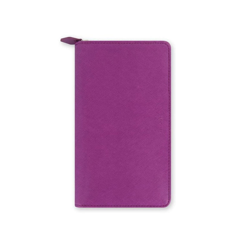 Agenda Organizer Settimanale 12 Mesi Filofax Saffiano Compact con Zip Lampone