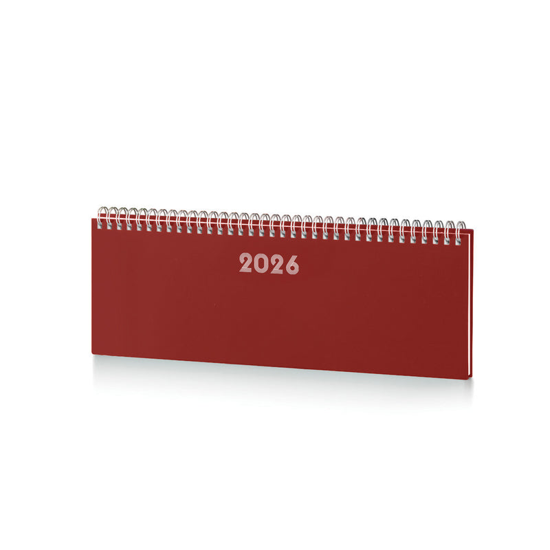Planning Intempo Bulk 2026 Settimanale Bordeaux 30 x 12 cm