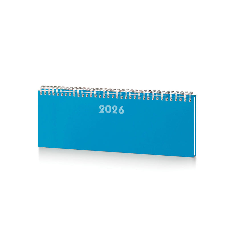 Planning Intempo Bulk 2026 Settimanale Azzurro 30 x 12 cm