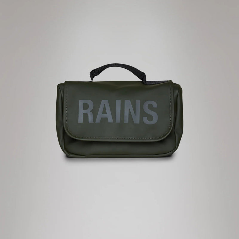Beauty Case Texel Wash Bag RAINS Impermeabile W3 Green