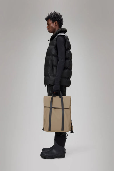 Borsa 2Way RAINS Tote Backpack Impermeabile W3 Beige