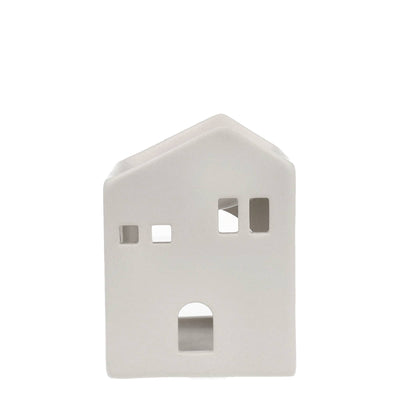 Brucia Essenze in Ceramica Bianco Casa 9 x 7 x 12 cm