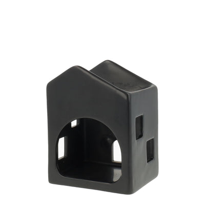 Brucia Essenze in Ceramica Nero Casa 9 x 7 x 12 cm