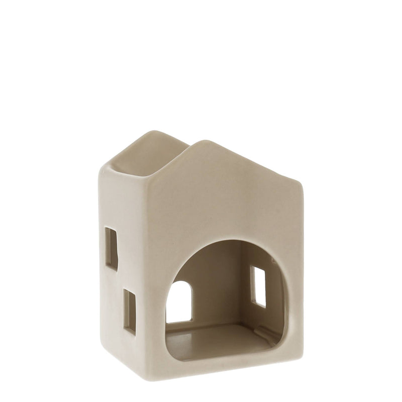 Brucia Essenze in Ceramica Sabbia Casa 9 x 7 x 12 cm