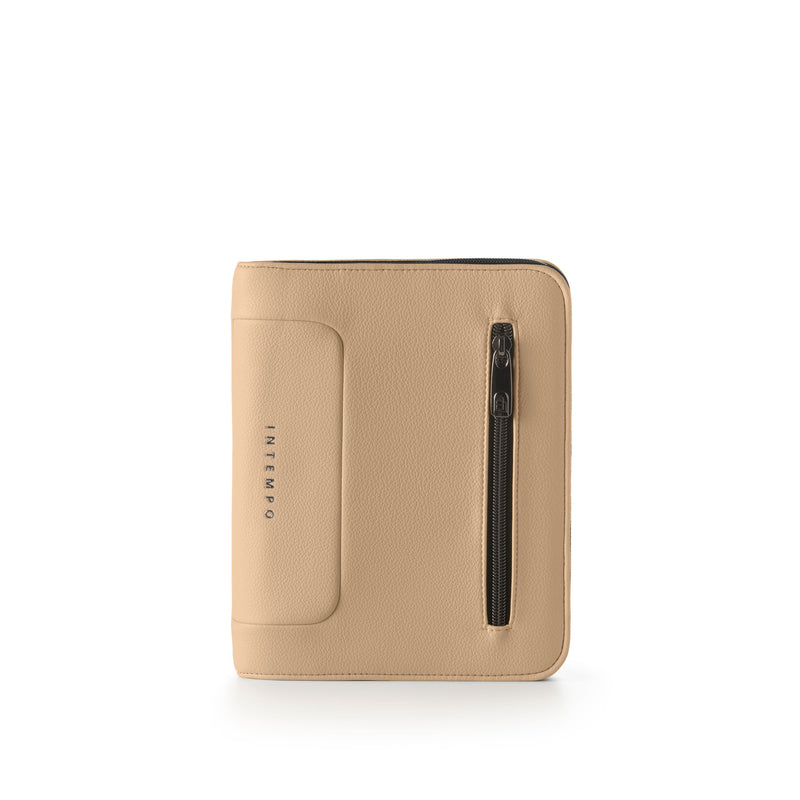 Agenda 12 Mesi Giornaliera 2026 Intempo Gate Femme Intercambiabile con Zip in Similpelle Beige 15 x 21 cm