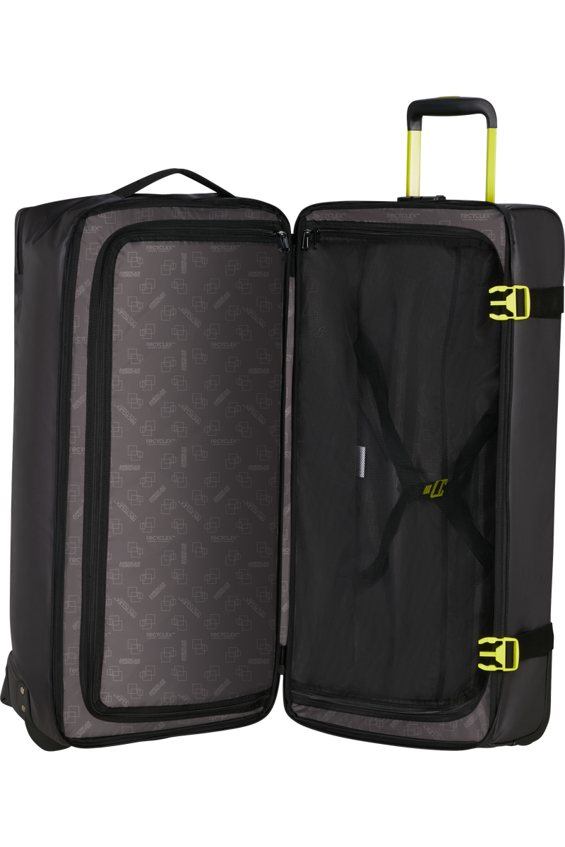 Borsone con Ruote American Tourister Urban Track L Coated Black e Lime