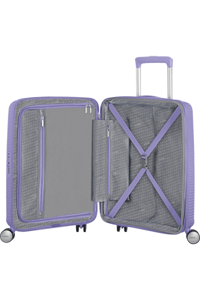 Valigia da Cabina Espandibile American Tourister Soundbox 55 cm con TSA Lavender