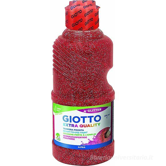 Tempera Glitterata Giotto 250 ml Rosso