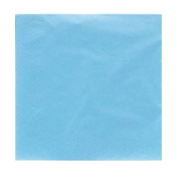 Tovaglioli in Carta 2 Veli Azzurro 33 x 33 cm - 50 pezzi