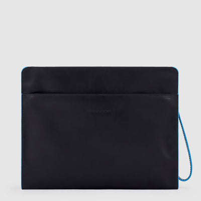 Pochette Piquadro in Pelle Porta Ipad® 11' Blue Square Blu