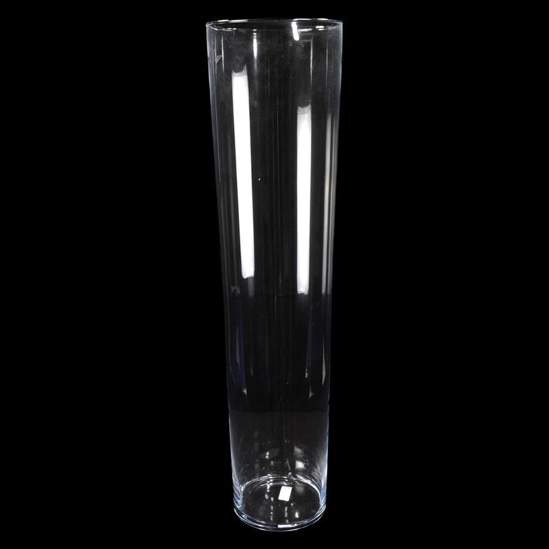 Vaso in Vetro Trasparente Conico 70 x 18 cm