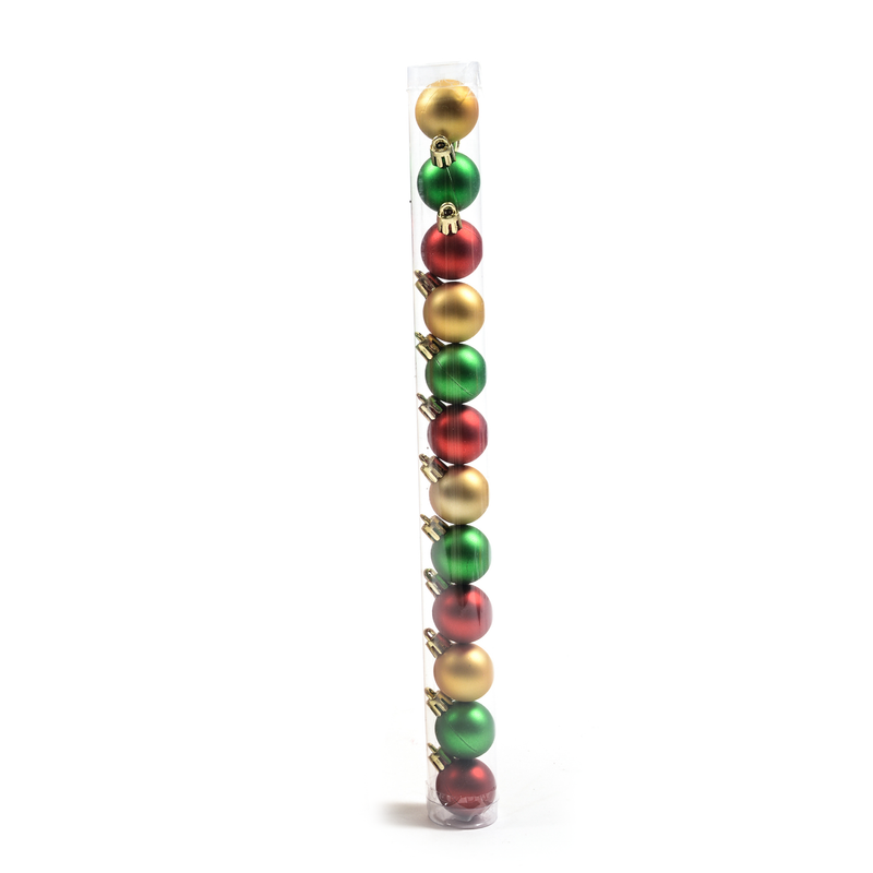 Sfera in PVC Mix Multicolor Opaco 3 cm - 12 pezzi