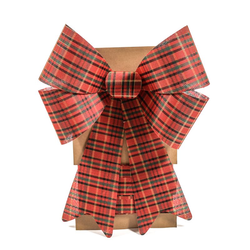 Fuoriporta Fiocco Tartan Rosso 58 x 66 cm