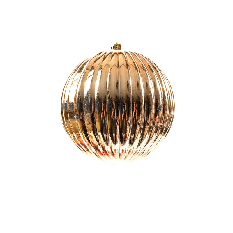 Sfera in PVC in Rilievo con Gancio Oro 20 cm