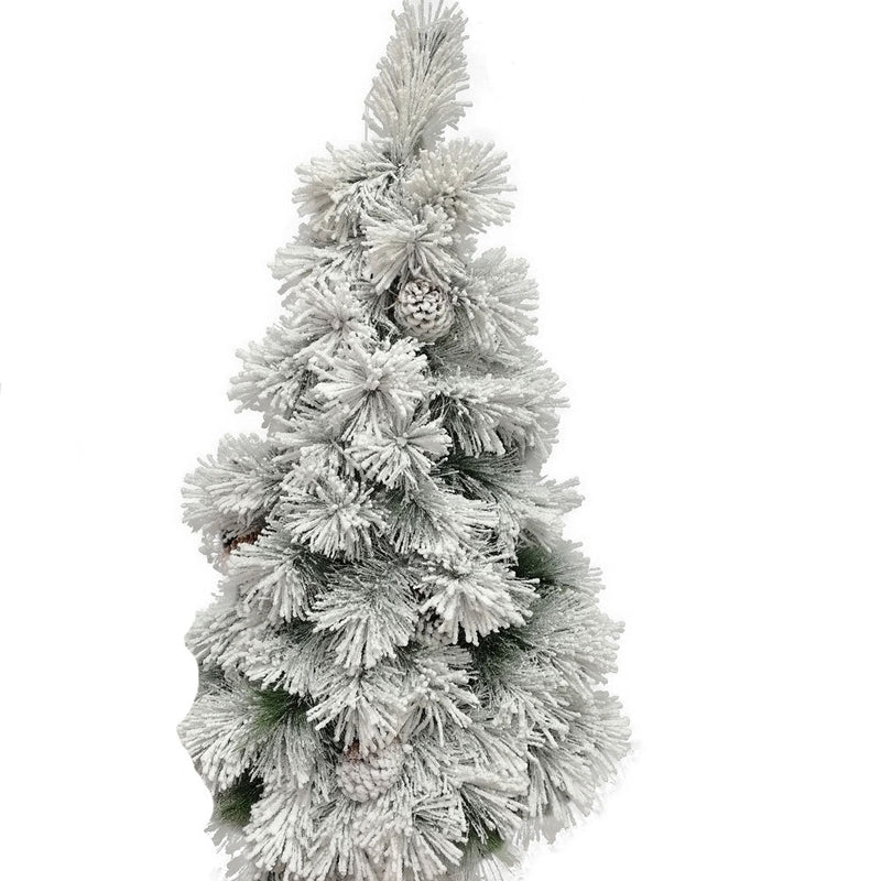 Albero Innevato Aspen con Pigne in Vaso 60 cm
