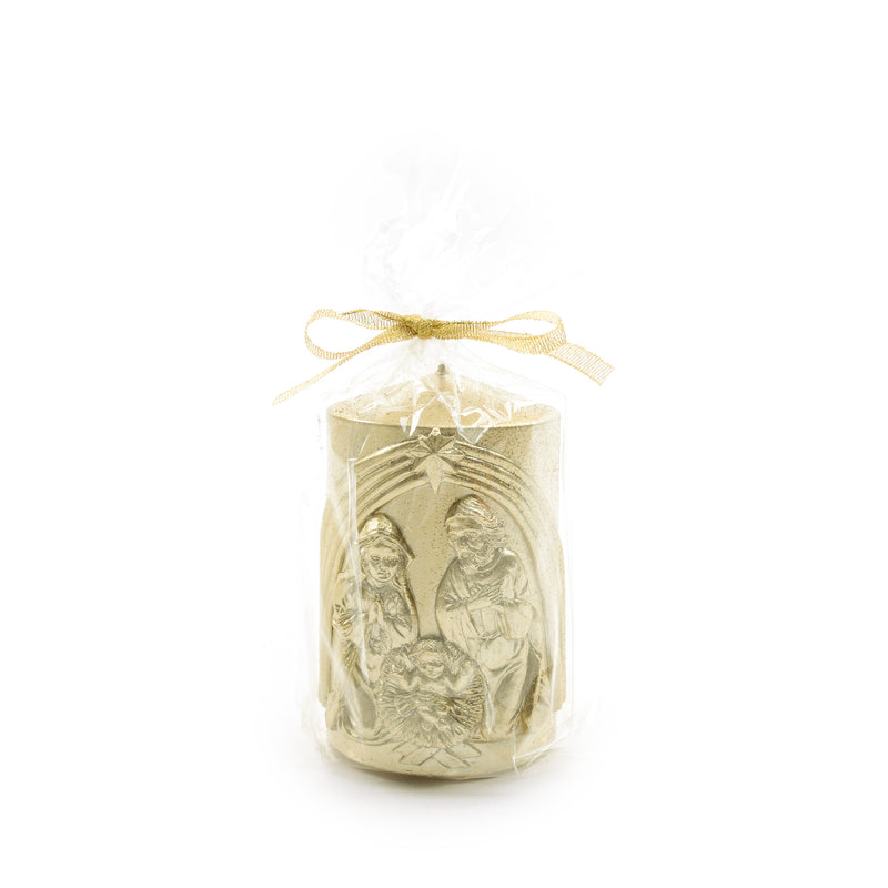 Candela Presepe Oro 7 x 10,5 cm