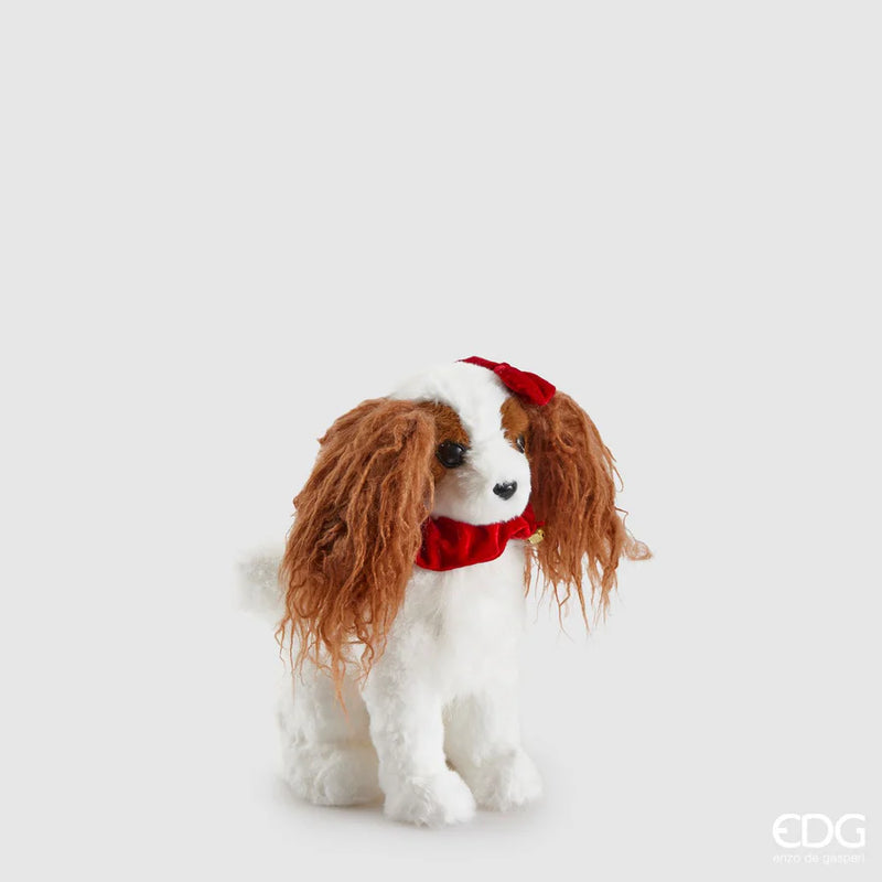 Cane Cavalier King Bianco 26 x 23 x 14 cm