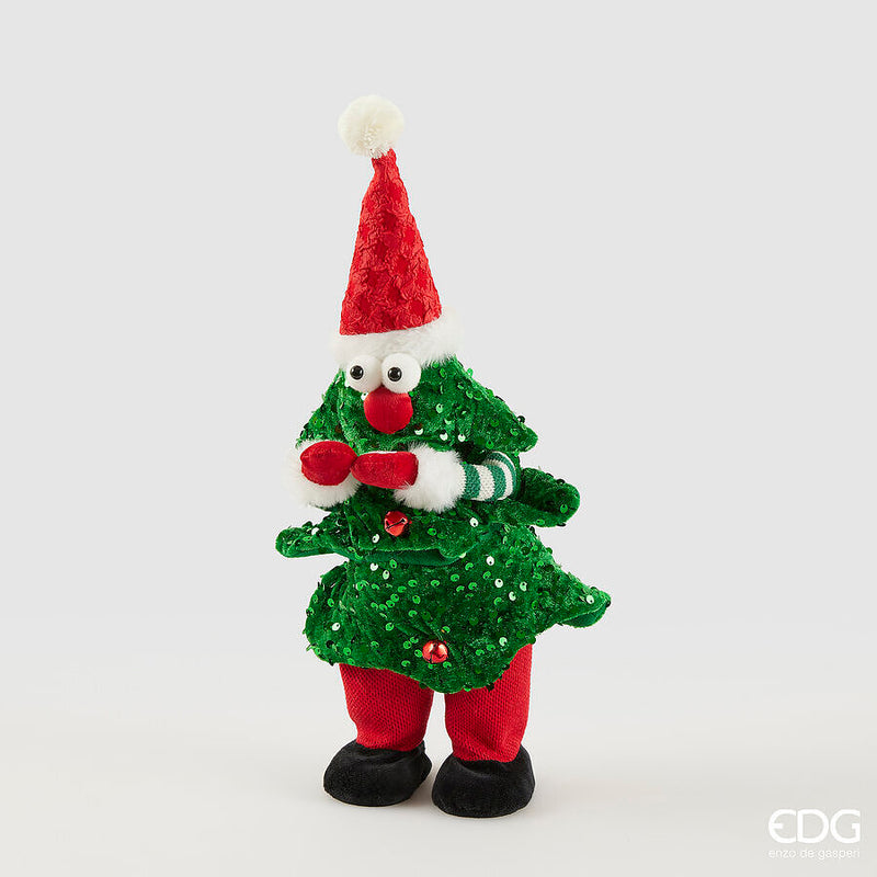 Pino Party Dance Rosso e Verde con Musica e Movimenti 24 cm