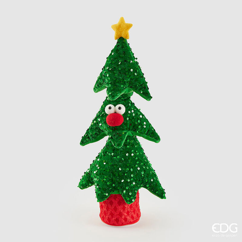 Pino Party Dance Rosso e Verde con Musica e Movimenti 43 cm