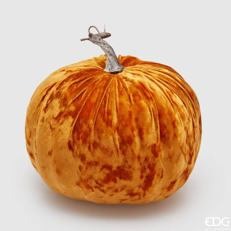 Zucca in Velluto Arancio 19 x 20 cm