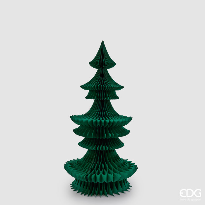 Albero Pagoda EDG Enzo de Gasperi Origami in Carta Verde 71 x 122 cm