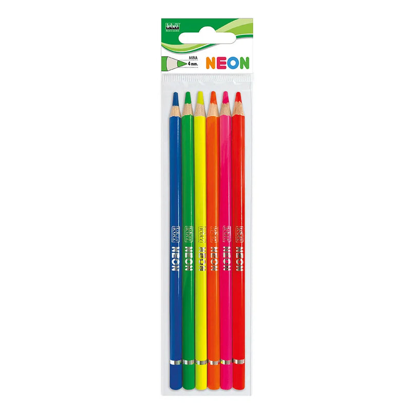 Pastelli Evidenziatori Lebez Neon - 6 pezzi